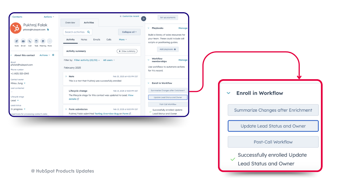 enroll record