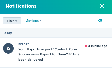 Form Submissions Export with Date Range Filters